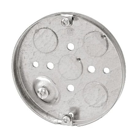 Steel City Electrical Box Cover, Round Box Type, Round, Steel 56111-30